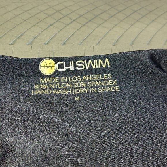 Mochi Swim Black High Rise Bikini Bottom Sz M NWT - Picture 4 of 7